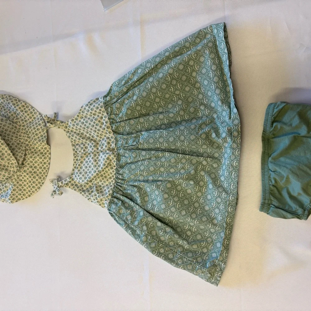 Carter's Green Patterned Diaper Cover Set